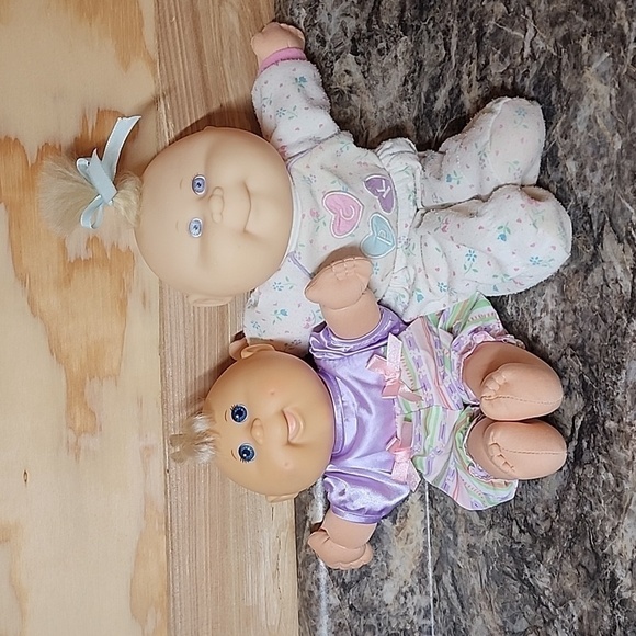 2004 and 1996 Cabbage Patch Play Along Doll PA-13 and Mattel  M B 4. - Picture 1 of 9